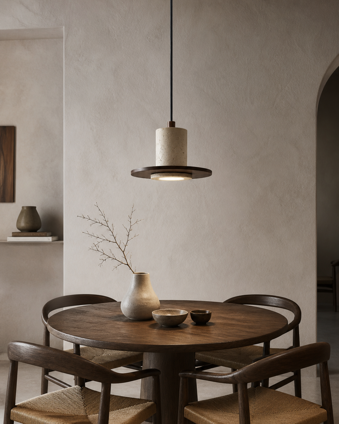 Suspension en Travertin Haute de Forme | Forma